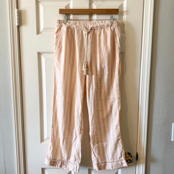 Pact Organic Cotton Pink and White Striped Pants Size M - Picture 4 of 11